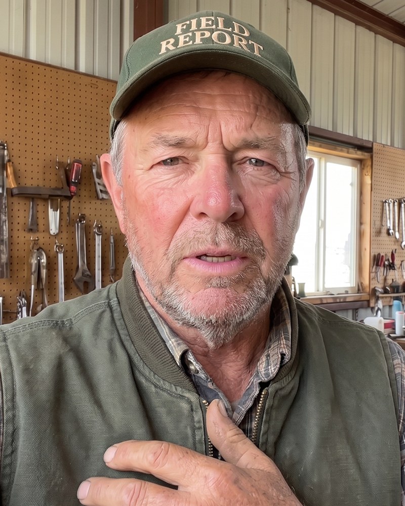 Clint Harrow in his workshop, Field Report cap